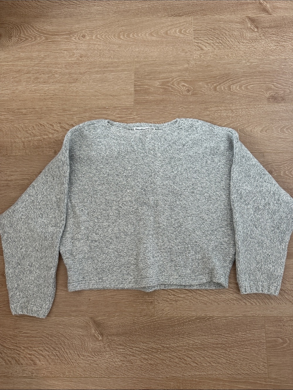Abercrombie & Fitch Heather Gray Crewneck Sweater